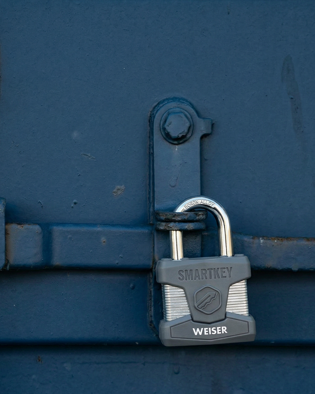 Padlock on equipment